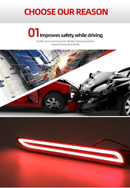 Rear Bumper LED Brake Light For Toyota and Lexus